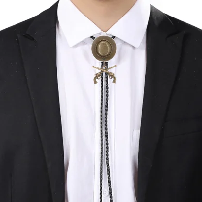 Cowboy Double Gun Bolo Tie - Image 7