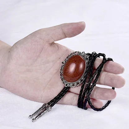 Luxury Braided Cord Bolo Tie - Image 7