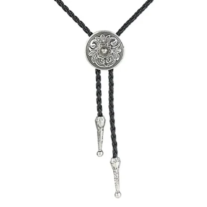 Old Fashioned Round Bolo Tie - Image 6