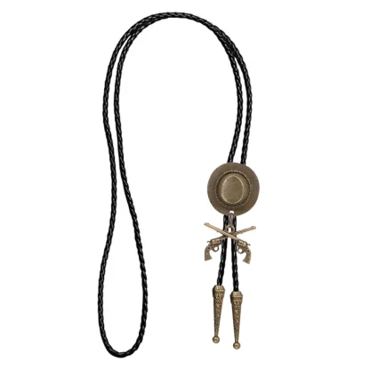 Cowboy Double Gun Bolo Tie - Image 6