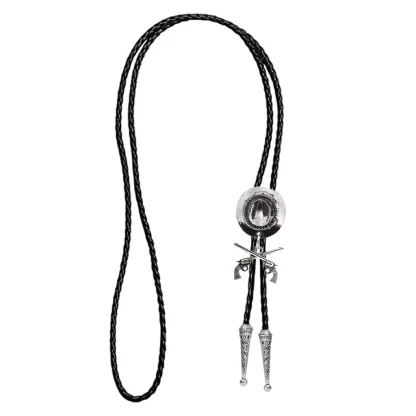 Cowboy Double Gun Bolo Tie - Image 4