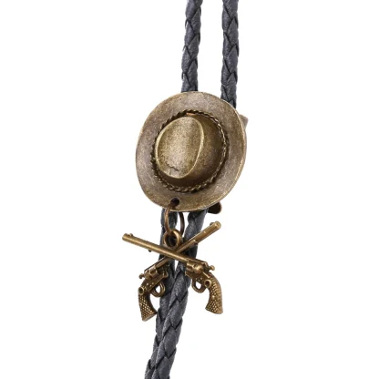 Cowboy Double Gun Bolo Tie - Image 5
