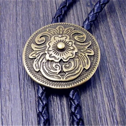 Old Fashioned Round Bolo Tie - Image 4