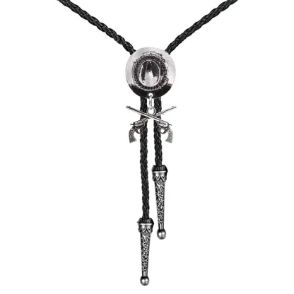 Cowboy Double Gun Bolo Tie - Image 2
