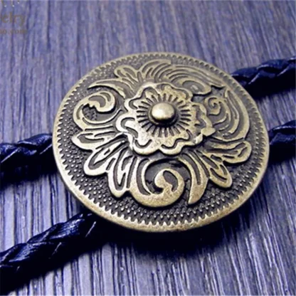 Old Fashioned Round Bolo Tie - Image 3