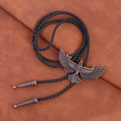 Big Winged Eagle Bolo Tie - Image 5