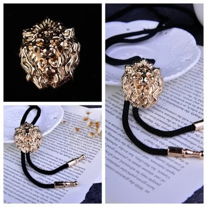 Lion Head Shape Bolo Tie - Image 3