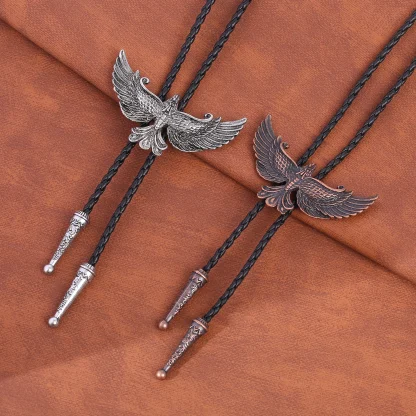 Big Winged Eagle Bolo Tie - Image 7