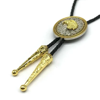 Cowboy Round Retro Bolo Tie - Image 7