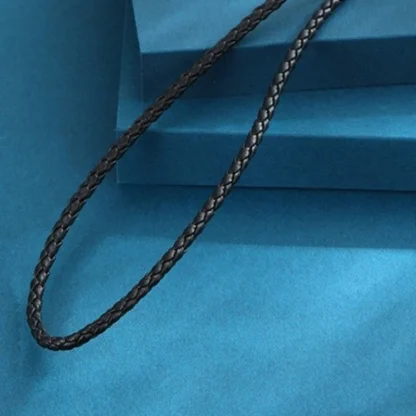 Feather Shape Pendant Bolo Tie - Image 2