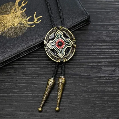 Retro Cross Decor Bolo Tie - Image 3