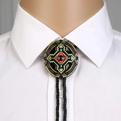 Retro Cross Decor Bolo Tie