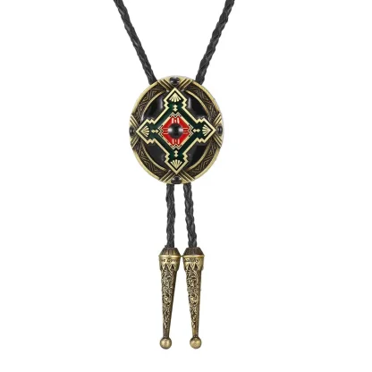 Retro Cross Decor Bolo Tie - Image 6