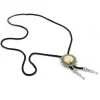 Spiky Trim Eye Pendant Bolo Tie - Image 6