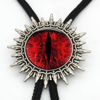Spiky Trim Eye Pendant Bolo Tie - Image 3