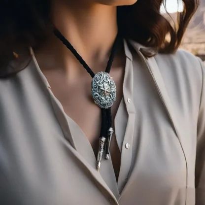 Retro Creative Pendant Bolo Tie - Image 2