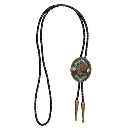 Eagle Shape Pendant Bolo Tie - Image 3