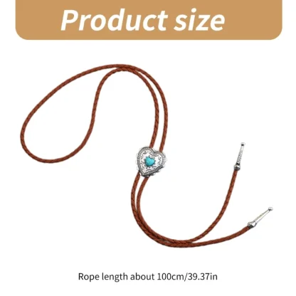Heart Shaped Bolo Tie - Image 7