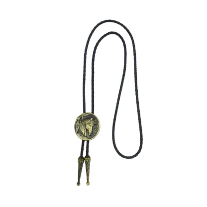 Oval Horse Head Bolo Tie - Image 6