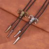 Western Bull Skull Bolo Tie - Image 5