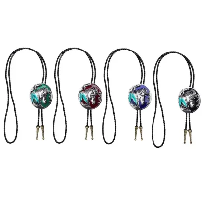 Horse Head Pendant Bolo Tie - Image 7