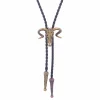 Western Bull Skull Bolo Tie