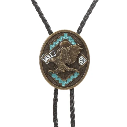 Eagle Shape Pendant Bolo Tie - Image 4
