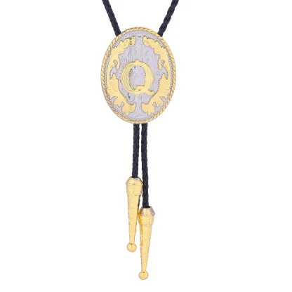 Initial Letter Oval Bolo Tie - Image 6