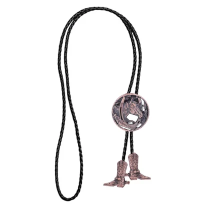Cowboy Boots Pendant Bolo Tie - Image 4