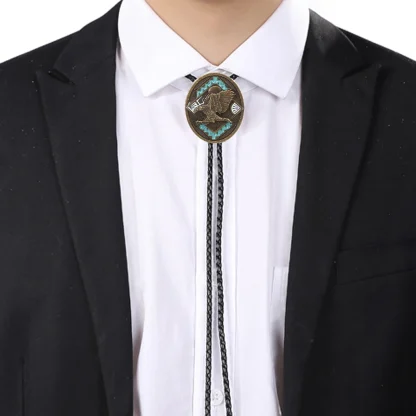 Eagle Shape Pendant Bolo Tie - Image 2