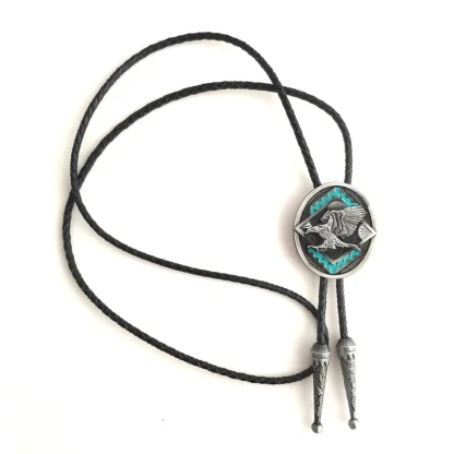 Embossed Eagle Bolo Tie - Image 6