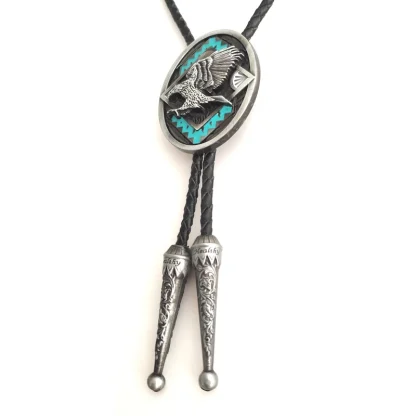 Embossed Eagle Bolo Tie - Image 5