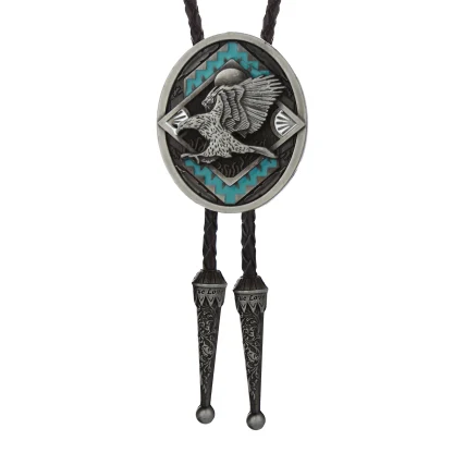 Embossed Eagle Bolo Tie