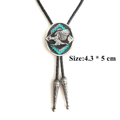 Embossed Eagle Bolo Tie - Image 7