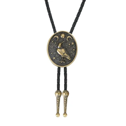 Retro Embossed Bolo Tie