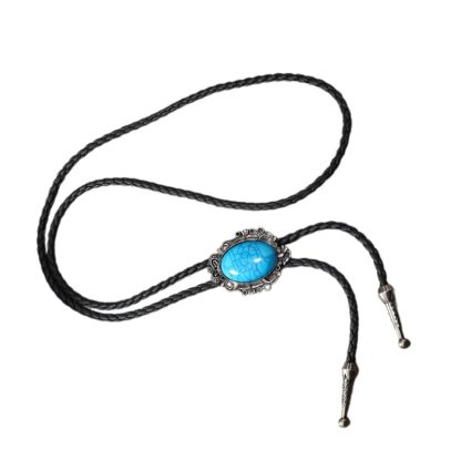 Dark Oval Shaped Bolo Tie - Image 3