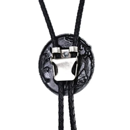 Horse Round Pendant Bolo Tie - Image 5