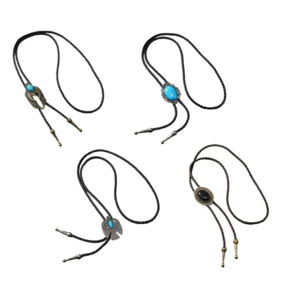 Dark Oval Shaped Bolo Tie - Image 9