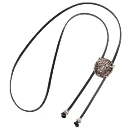 Western Bull Head Bolo Tie - Image 7