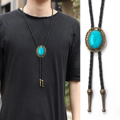 Turquoise Colored Bolo Tiea - Image 2