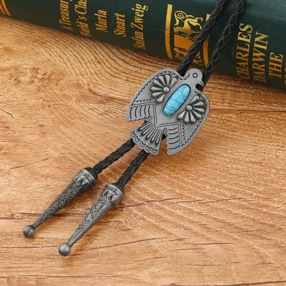 Bird Shaped Pendant Bolo Tie - Image 2