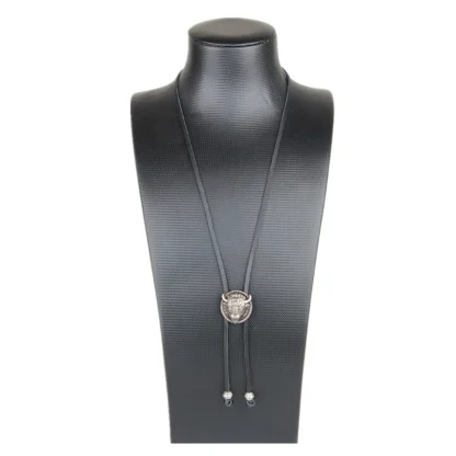 Western Bull Head Bolo Tie - Image 2