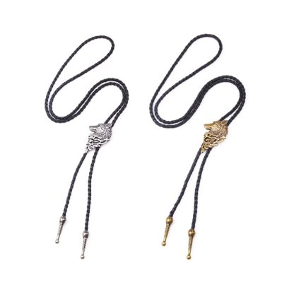 Wolf Head Pendant Bolo Tie - Image 8