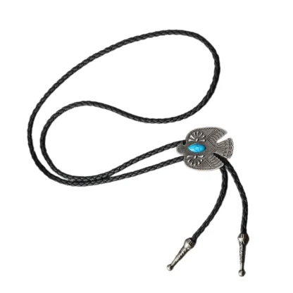 Dark Oval Shaped Bolo Tie - Image 5
