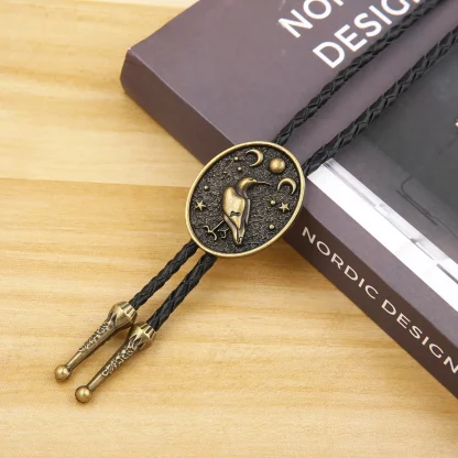 Retro Embossed Bolo Tie - Image 3