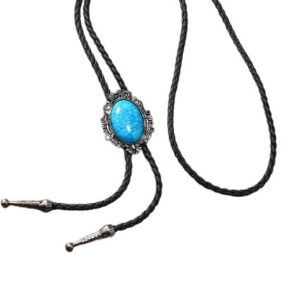 Dark Oval Shaped Bolo Tie - Image 2